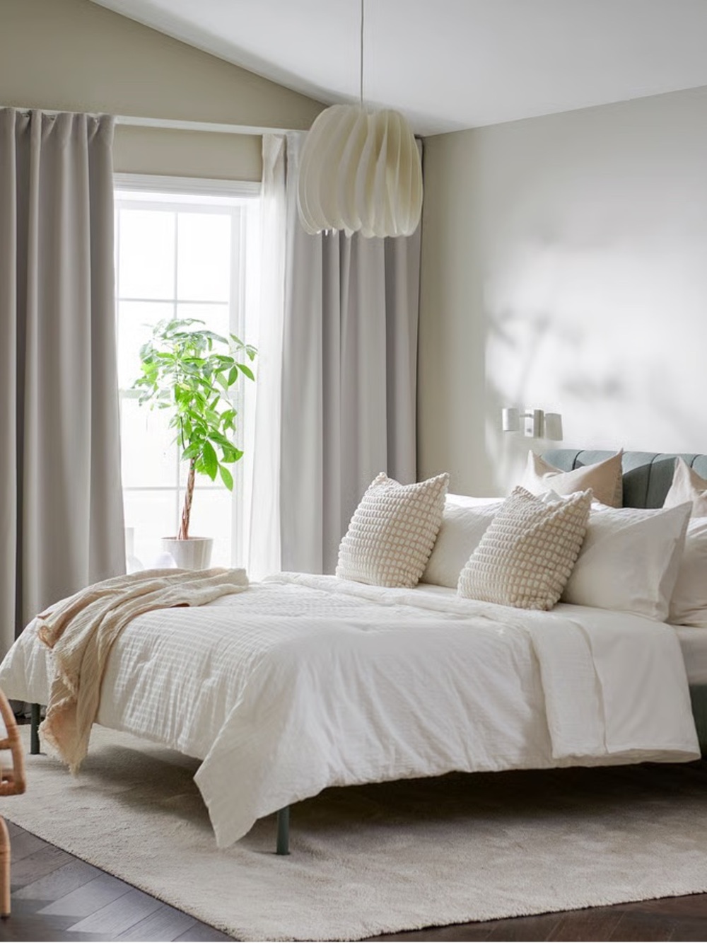 Comforter Set Classic White Cotton - King Size